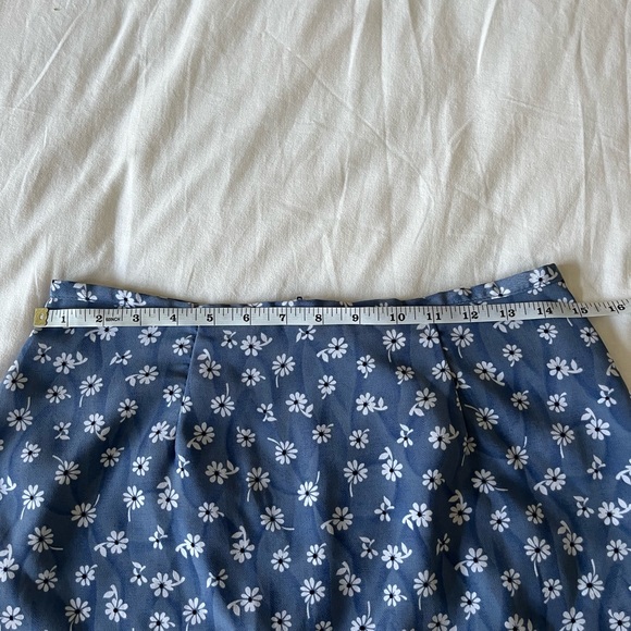 Vintage Periwinkle Floral Miniskirt - Picture 5 of 5